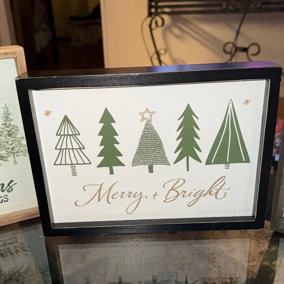 Bundle of Christmas wood frames - Picture 4 of 5